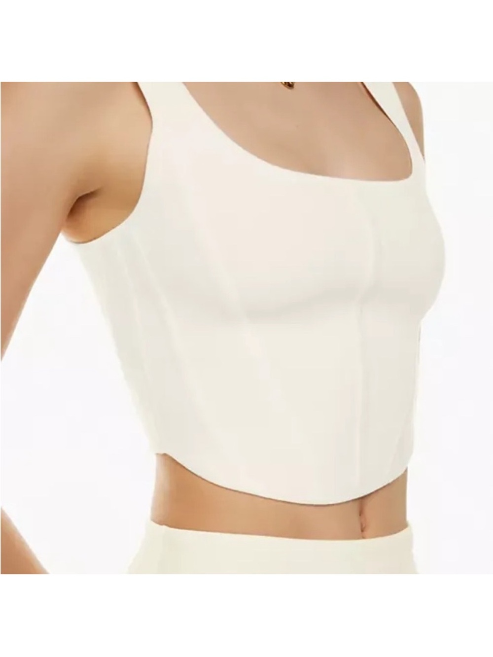 Aritzia Wilfred - Natalie Bustier Tank Top (Light Birch)